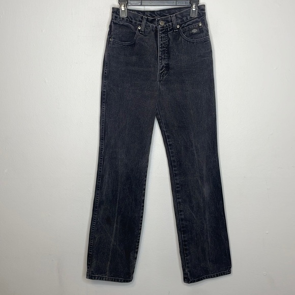 Vintage Harley-Davidson | Women’s Black Washed Jeans Size 8 Long - Picture 1 of 8